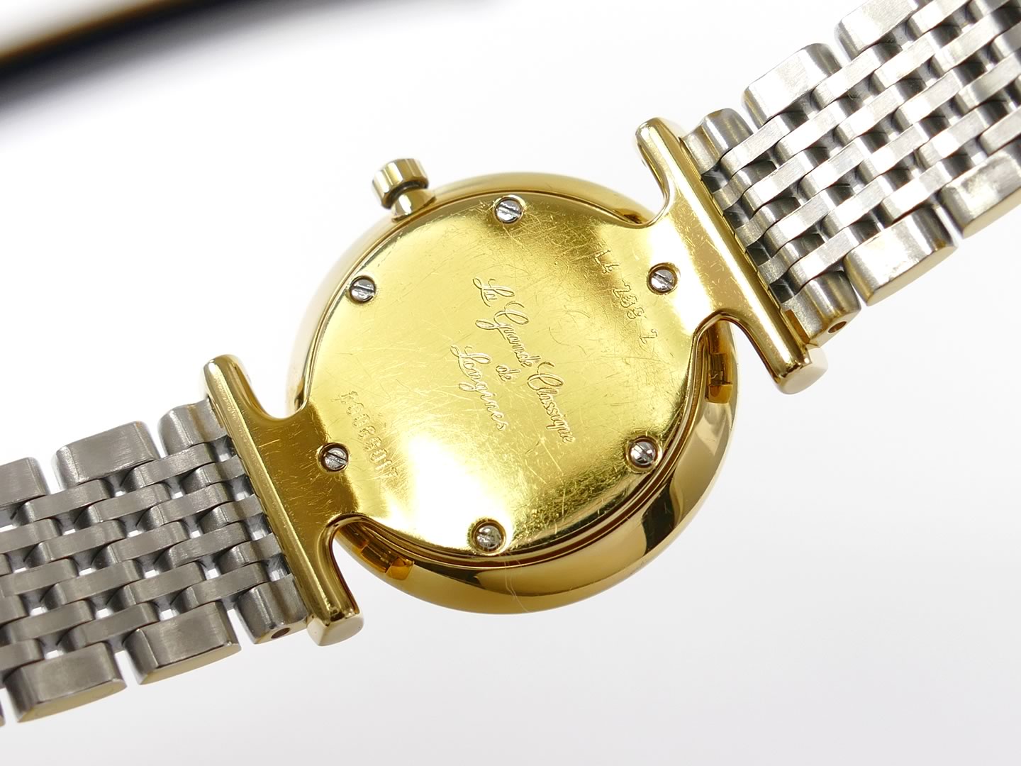 Longines La Grande Classique White L4.209.2.11.7 18k PVD gold case back