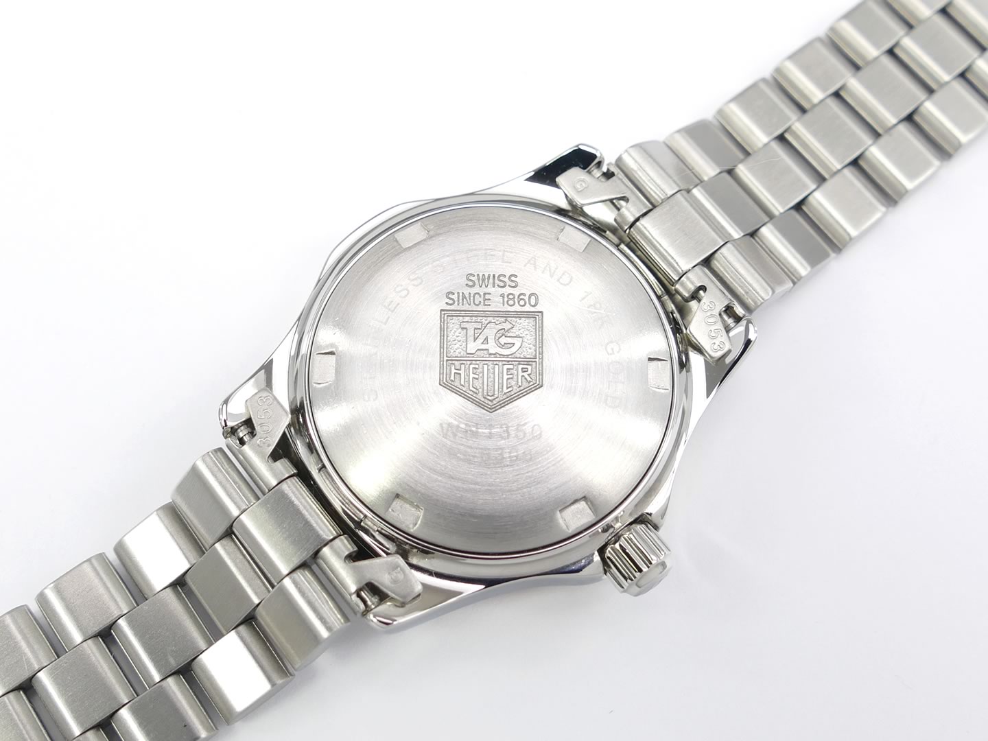 TAG Heuer 2000 Exclusive White WN1350 stainless steel screw down case back