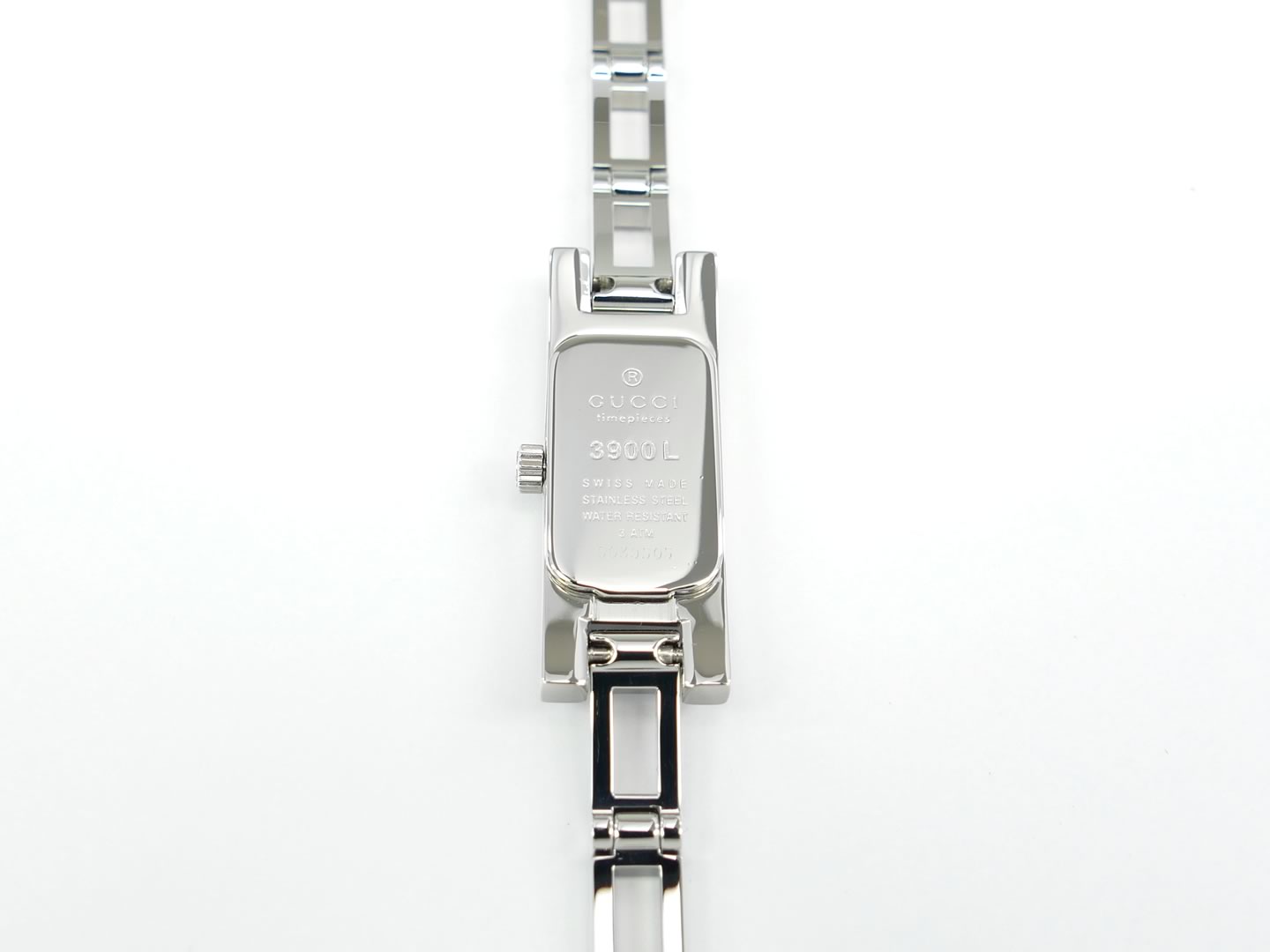Gucci 3900L Grey Stainless Steel case back