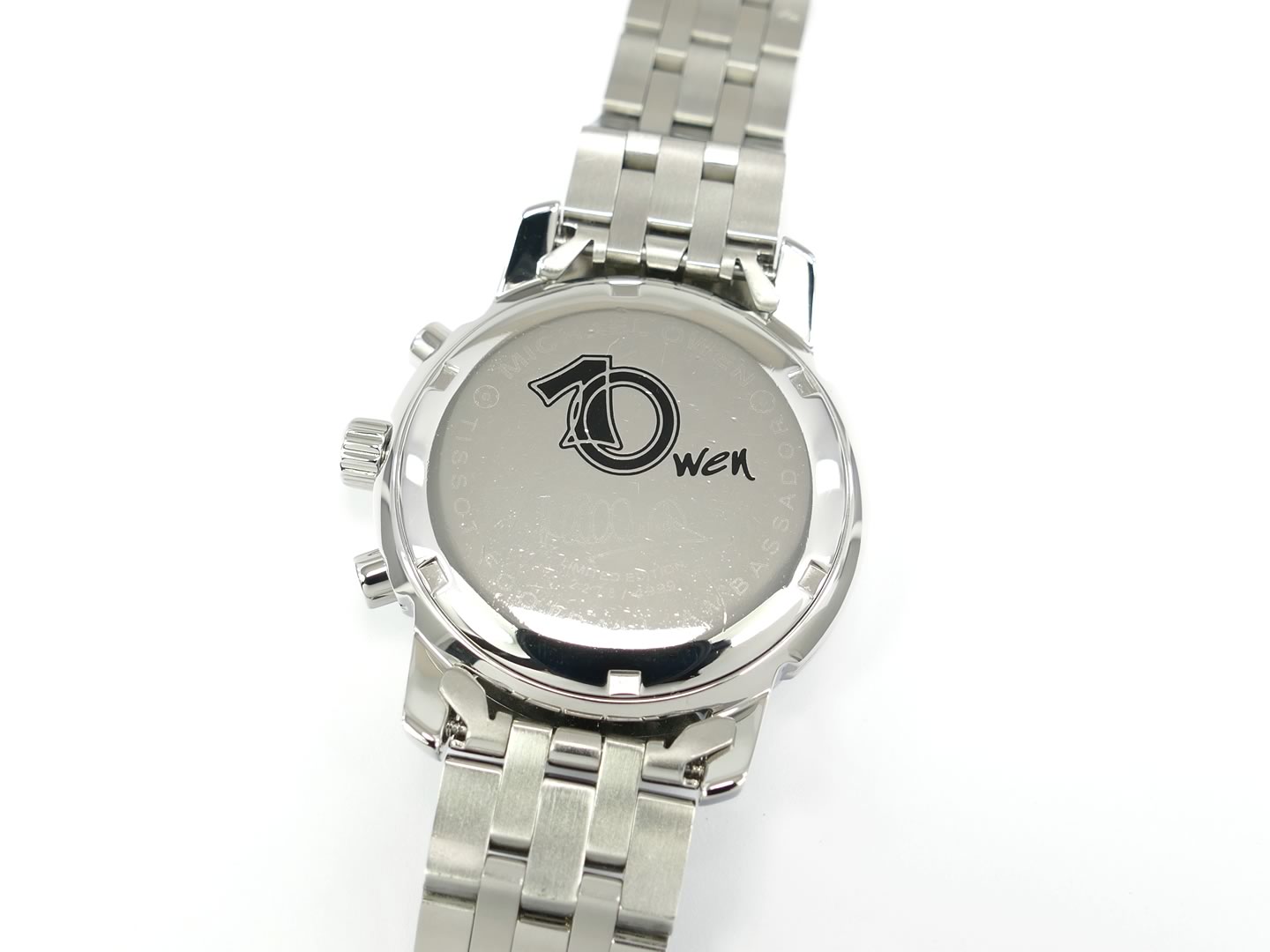 Tissot T-Sport PRC 200 Michael Owen case back