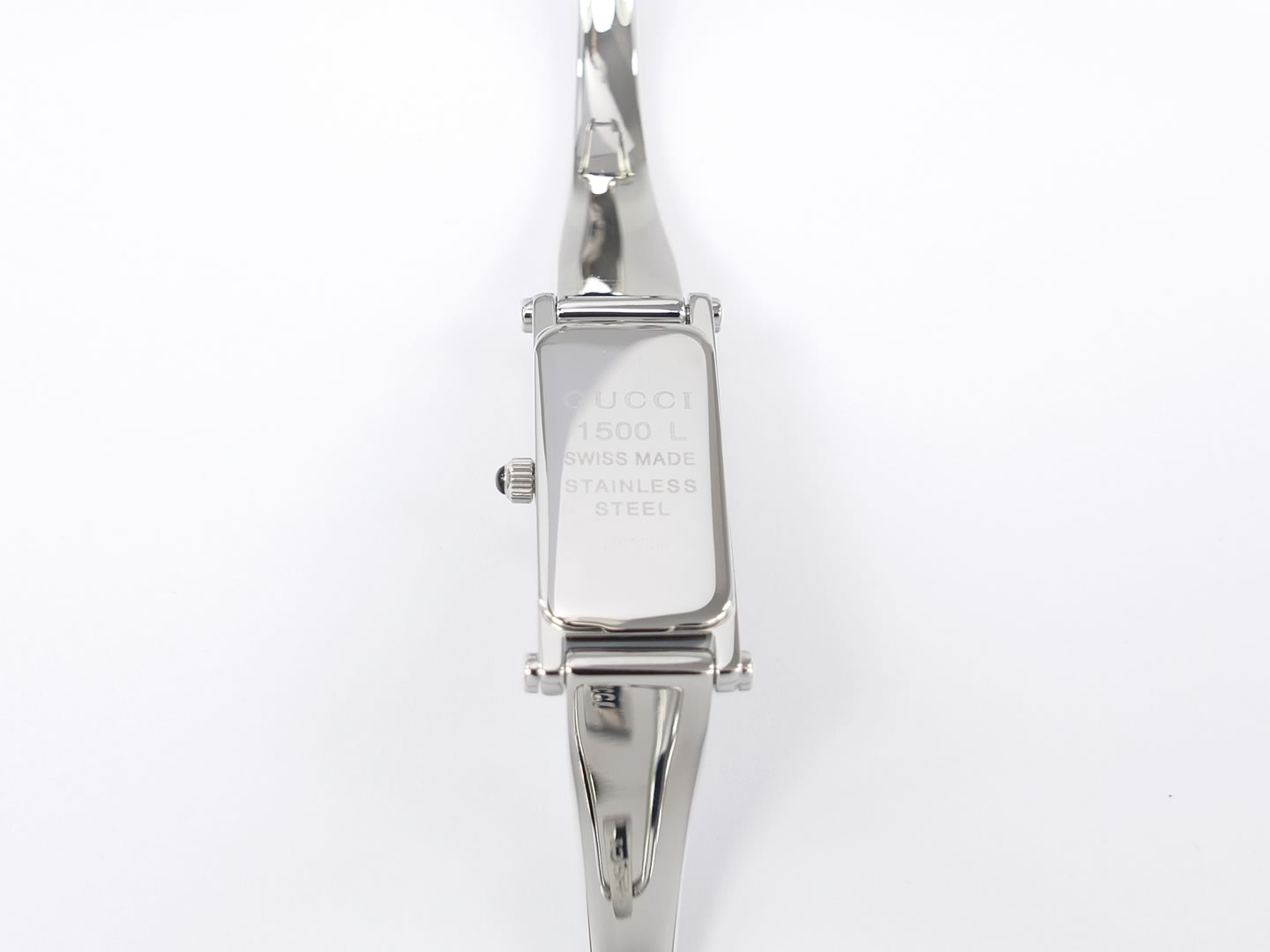 Gucci 1500L Stainless Steel case back