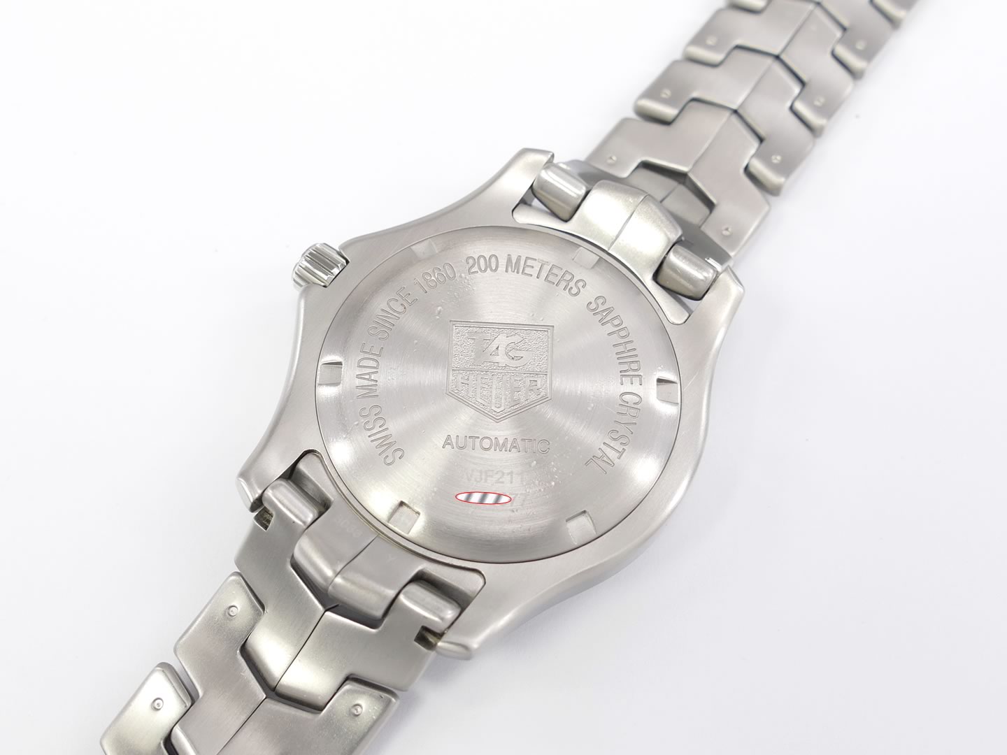 TAG Heuer Link WJF2112 Stainless Steel screw down case back