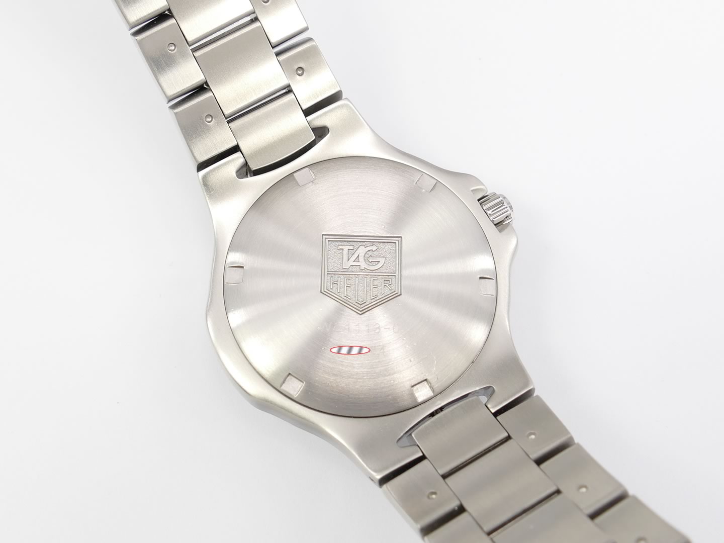 TAG Heuer Kirium 38mm Blue Dial WL1113.BA0701 stainless steel case back
