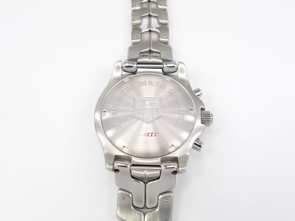 TAG Heuer Link Chronograph Silver CT1112.BA0551 screw down case back