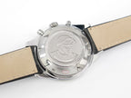 TAG Heuer Carrera Calibre 16 CV201AG screw down case back with Juan Manuel Fangio