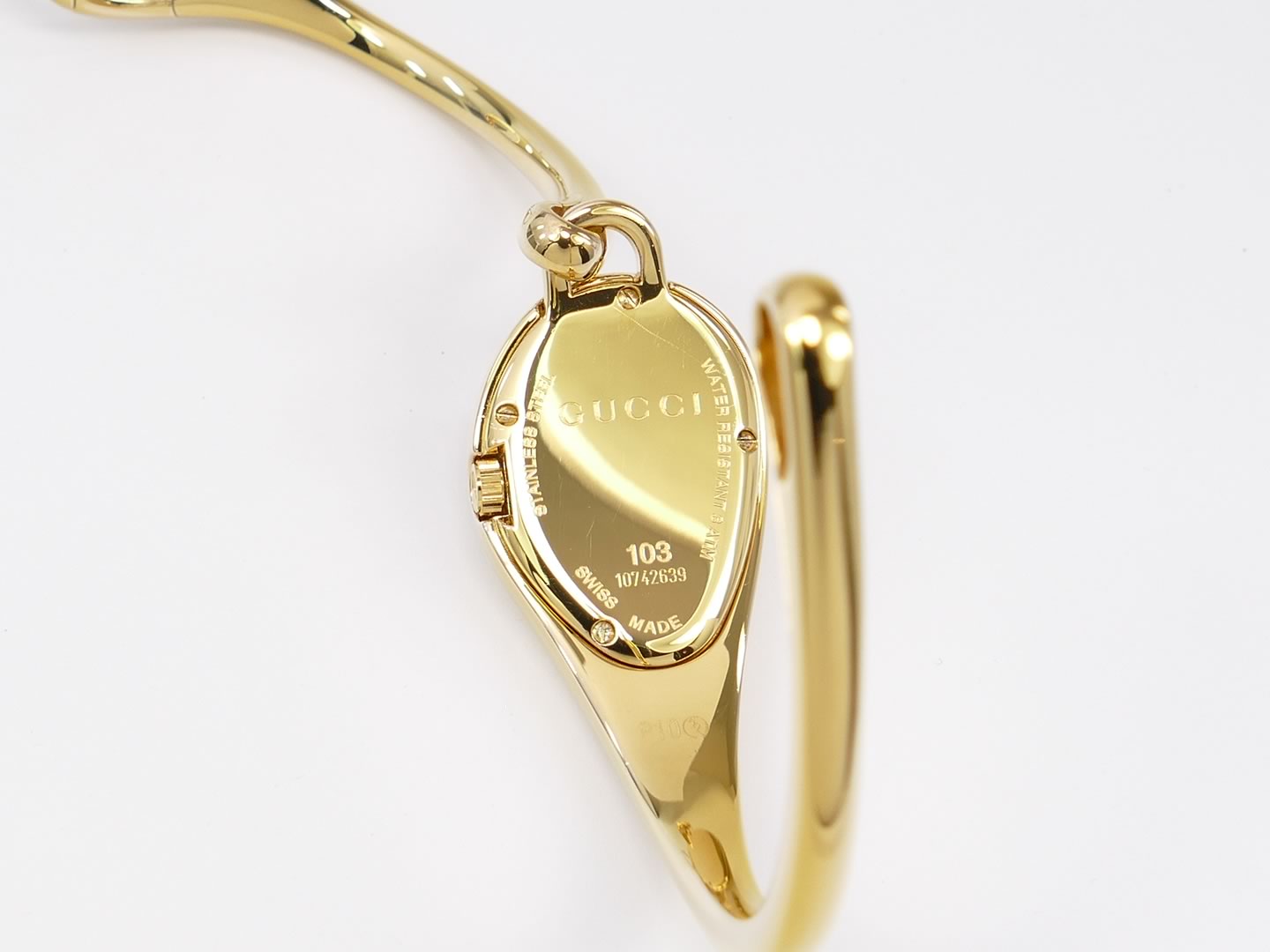 Gucci Horsebit 18k Gold Plated case back