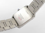 Cartier Tank Solo 3170 stainless steel case back