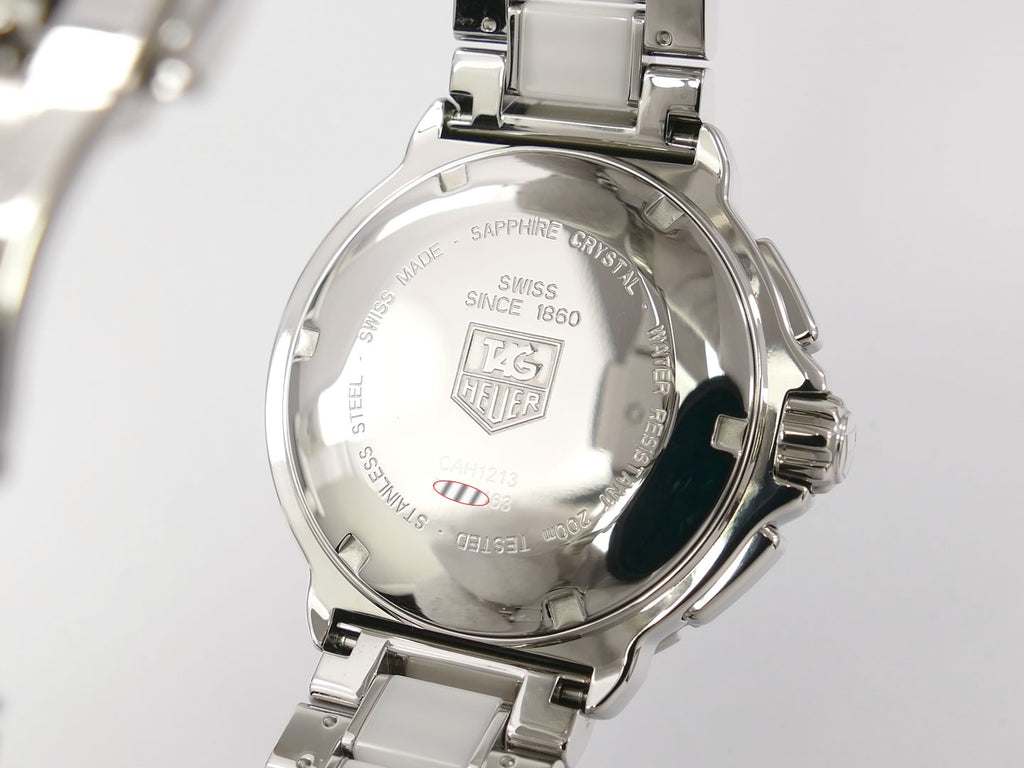 TAG Heuer Formula 1 Chronograph White CAH1213.BA0863 screw down case back