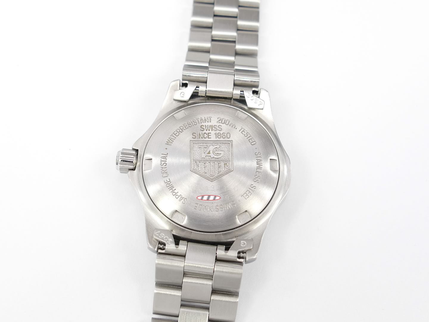 TAG Heuer 2000 White WK1311.BA0319 screw down case back