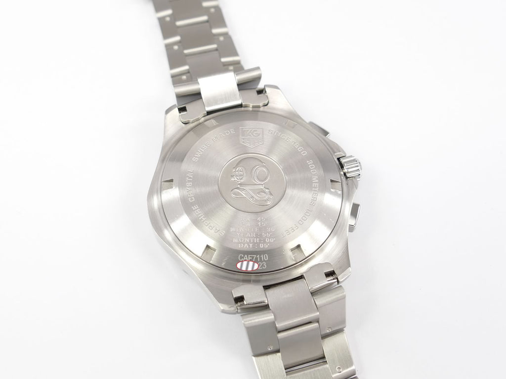 TAG Heuer Aquaracer Regatta CAF7110.BA0803 stainless steel case back