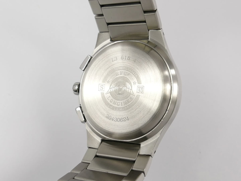 Longines Oposition Chronograph L3.618.4.52.6 stainless steel case back