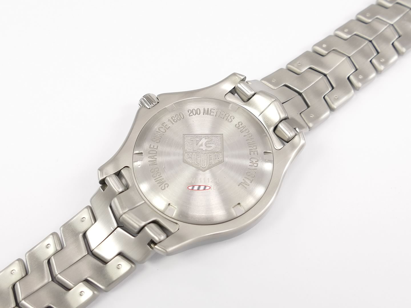 TAG Heuer Link Blue WJ1112.BA0570 screw down case back