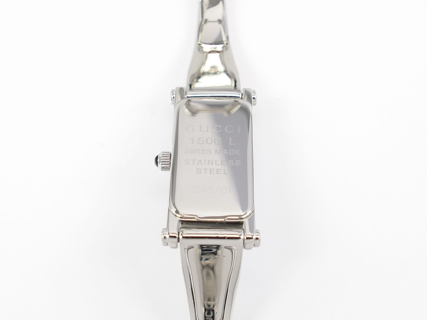 Gucci 1500L Stainless Steel case back