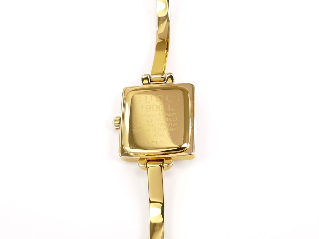 Gucci 1900L 18k Gold Plated case back