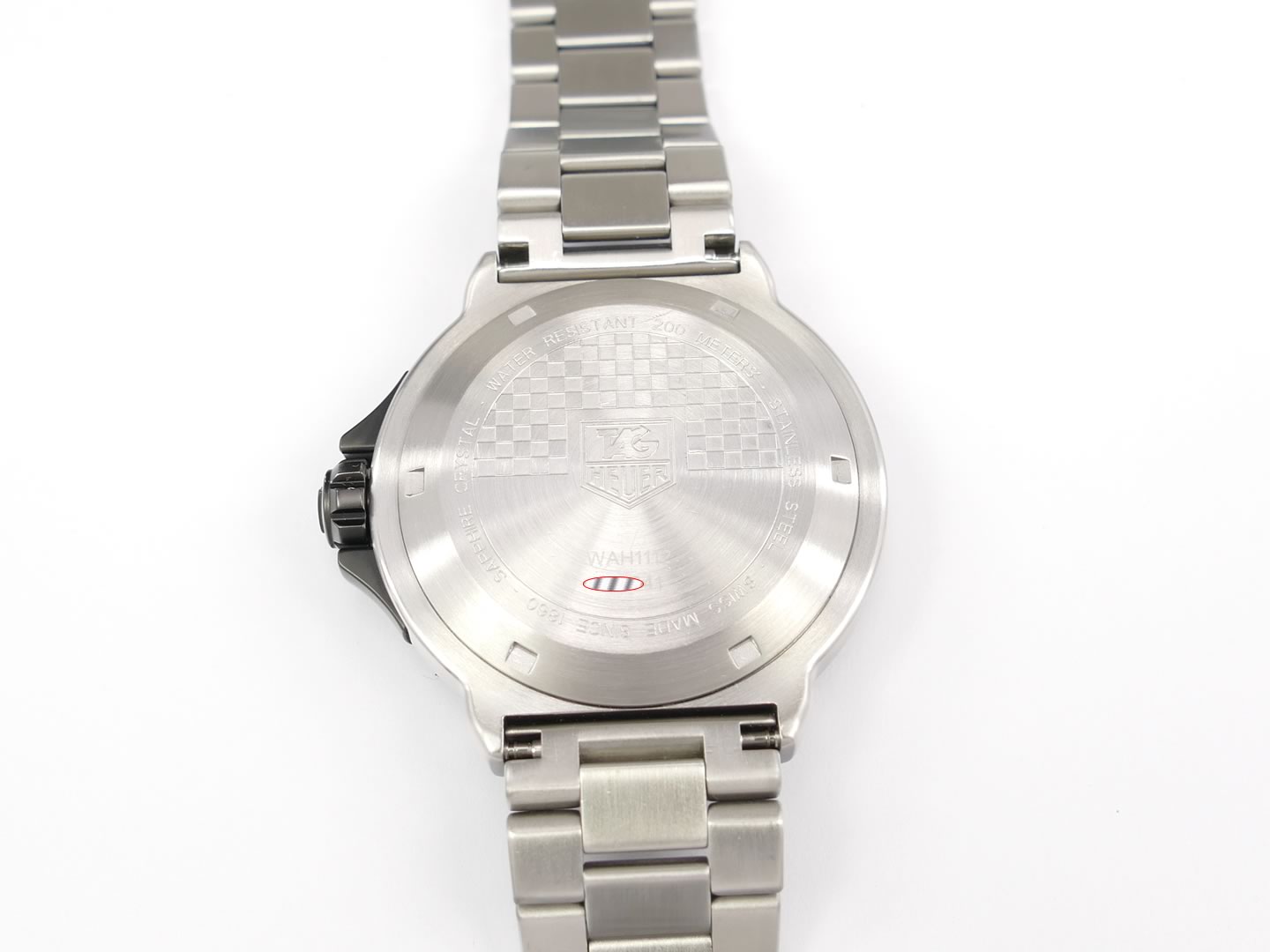TAG Heuer Formula 1 WAH1112.BA0850 stainless steel case back