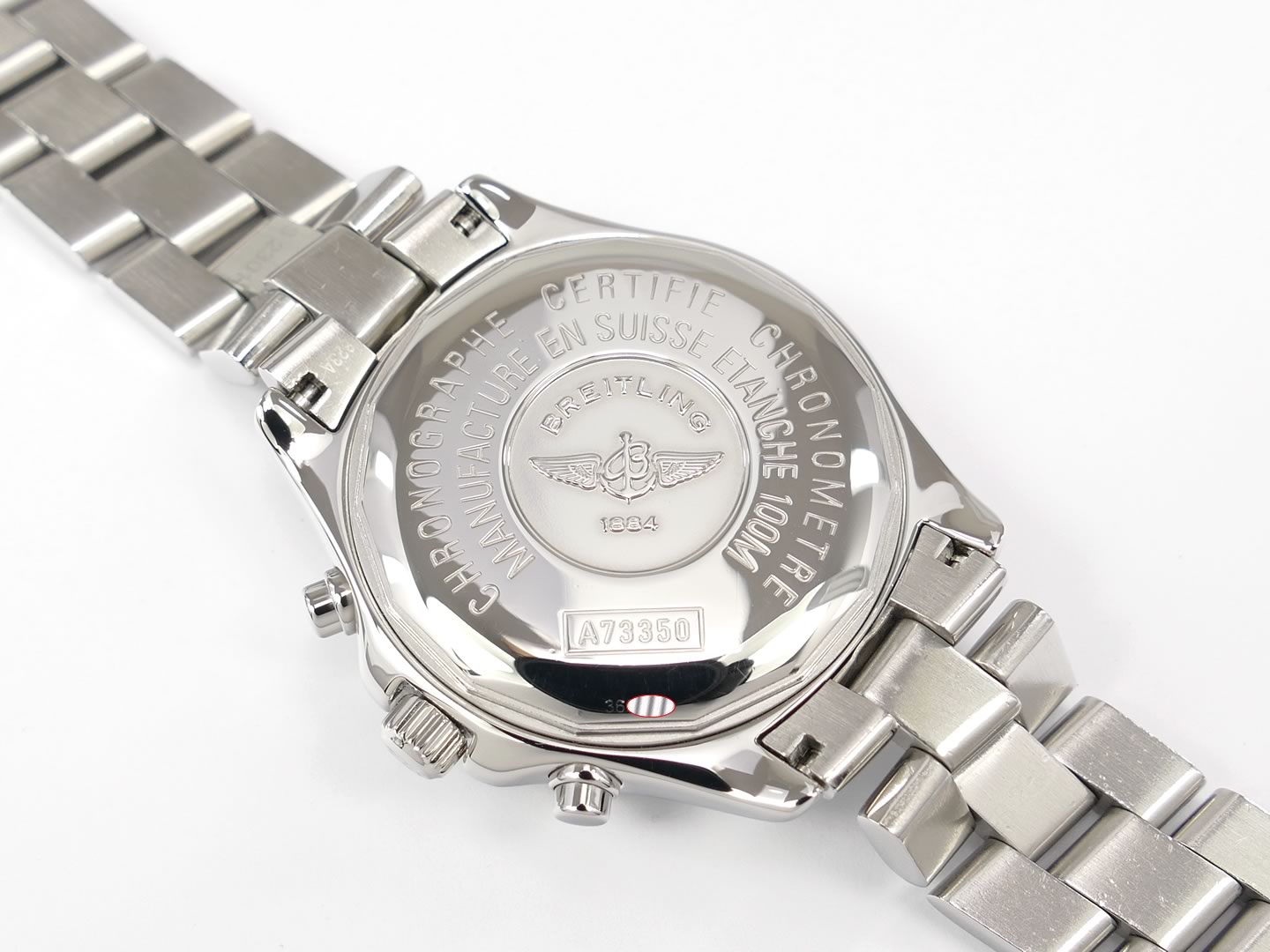 Breitling Colt Chrono A73350 screw down case back