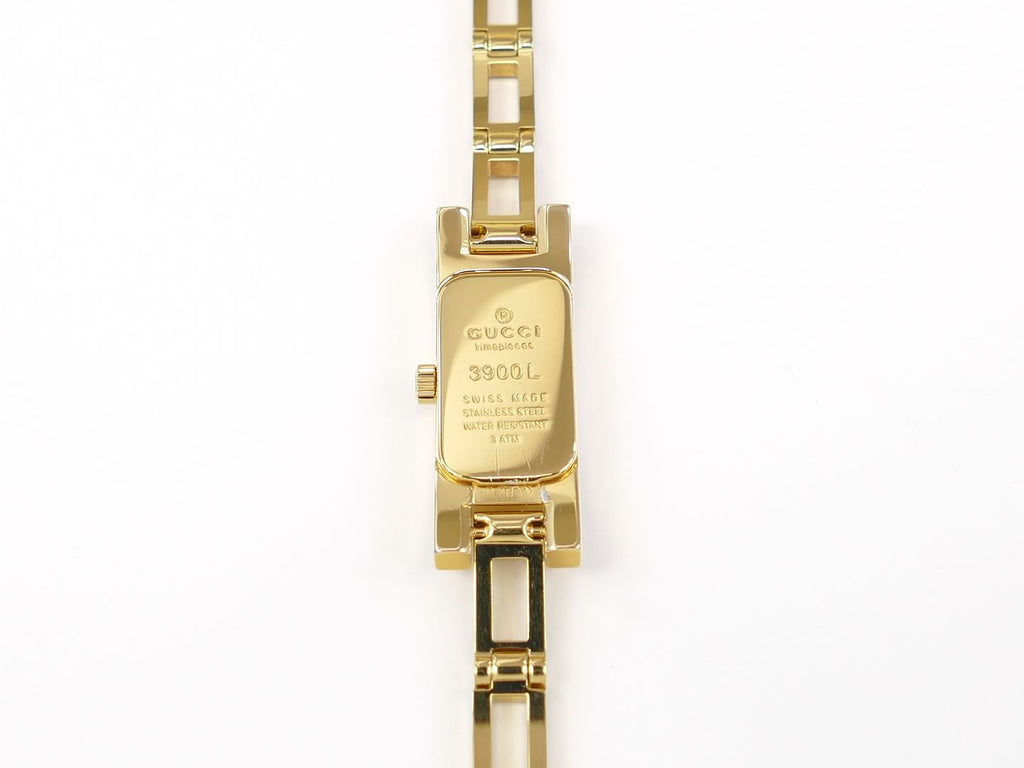 Gucci 3900L Champagne Dial 18k Gold case back