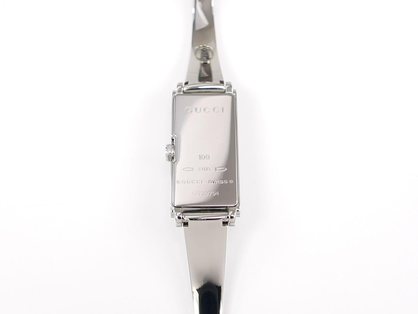 Gucci G-Line 109 YA109519 Stainless Steel case back