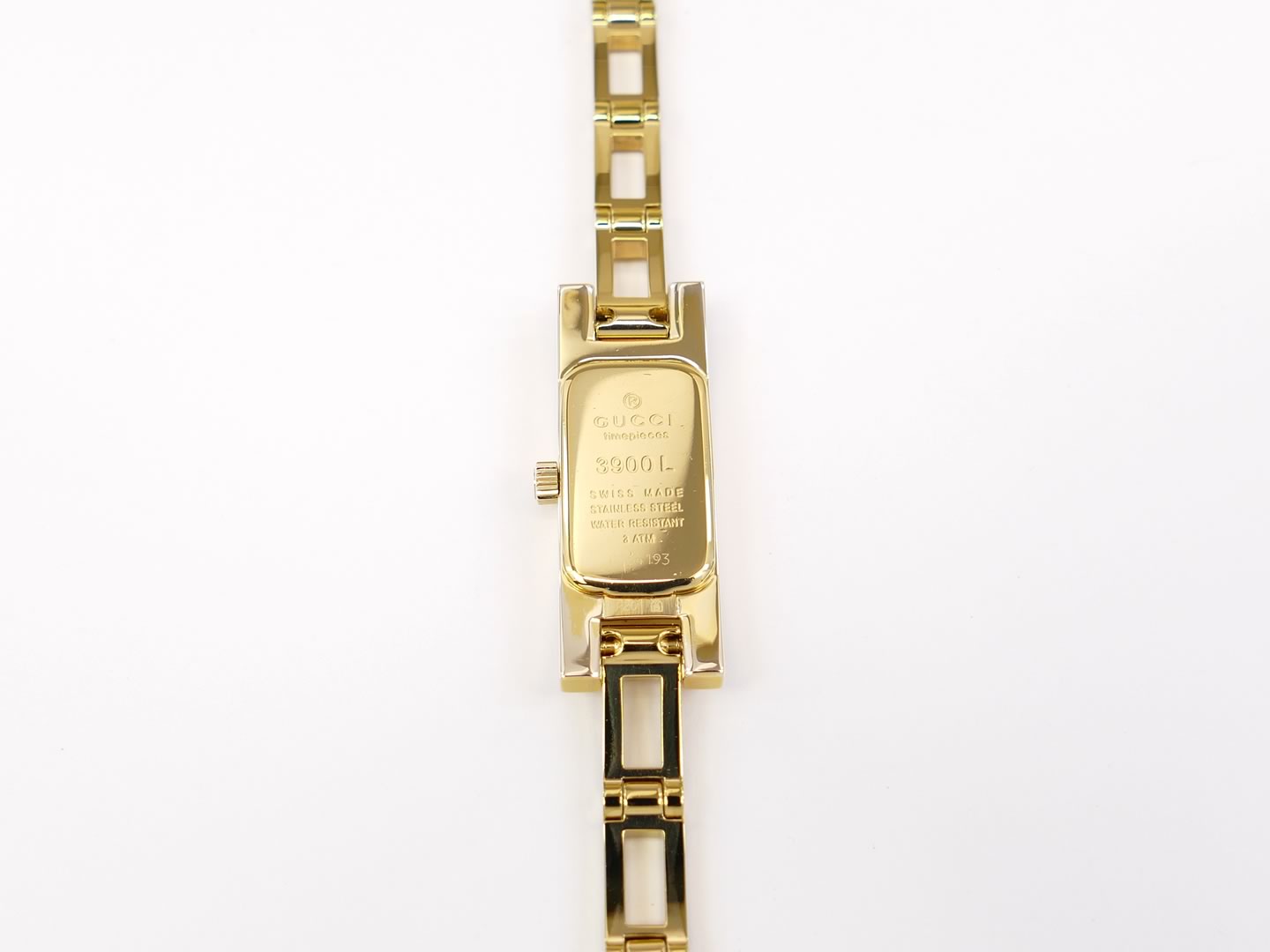 Gucci 3900L 18k Gold case back
