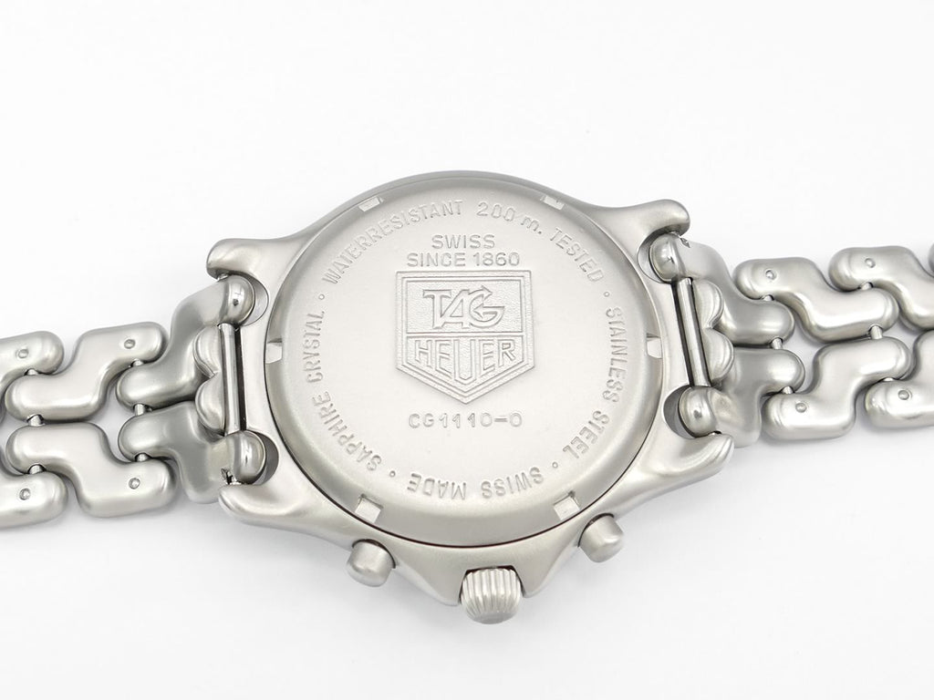 TAG Heuer SEL Chronograph CG1110-0 Stainless steel case back