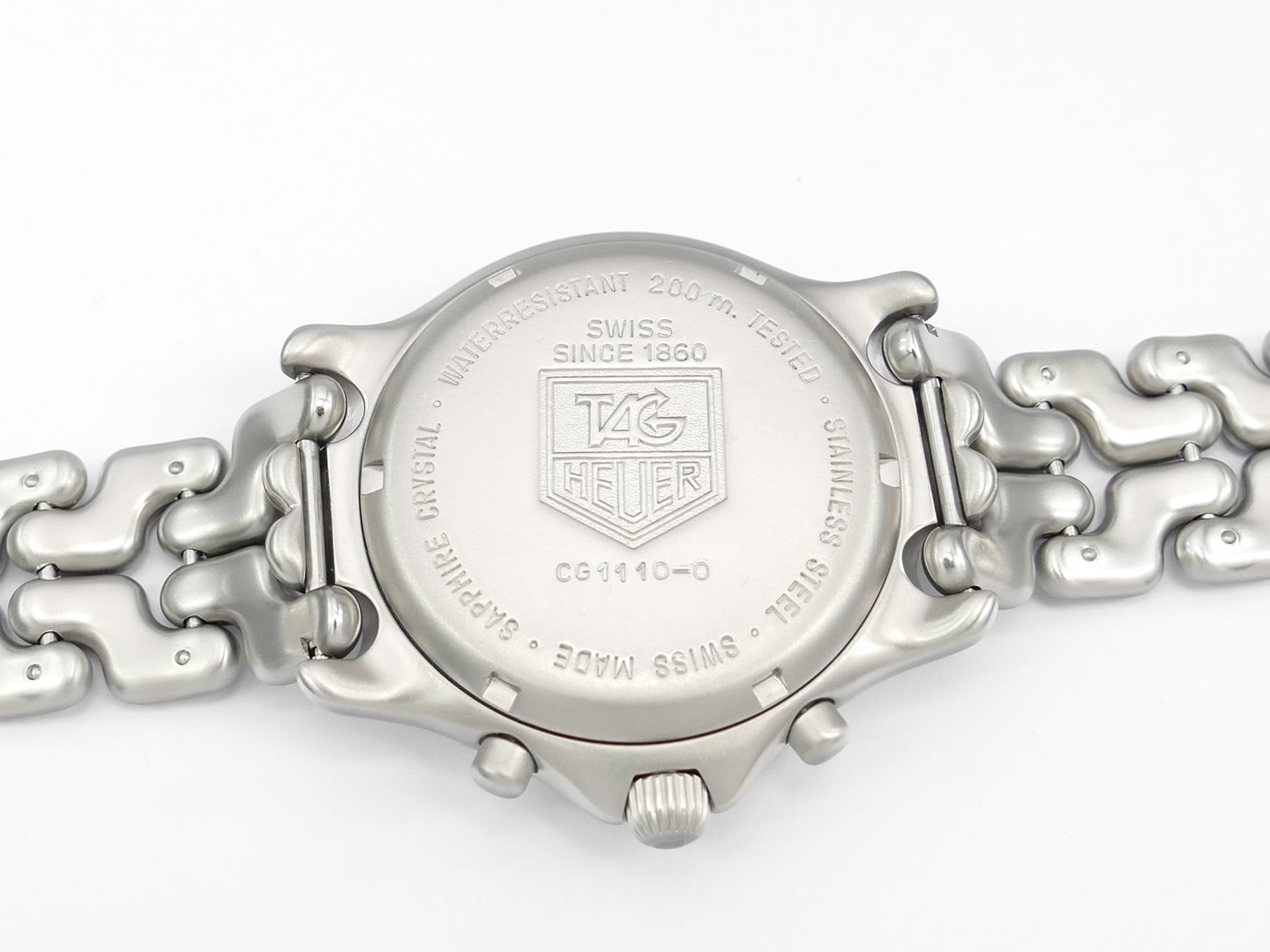 TAG Heuer SEL Chronograph CG1110-0 Stainless steel case back
