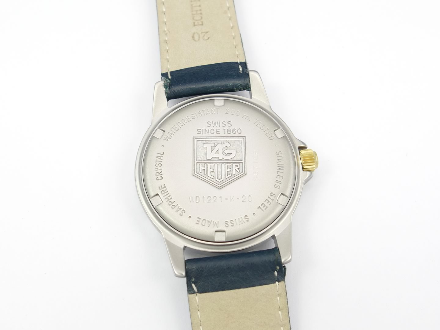 TAG Heuer 1500 Granite Dial WD1221-K-20 screw down case back