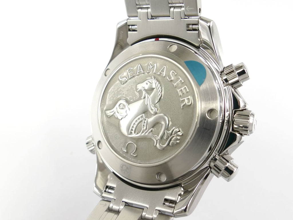 Omega Seamaster Chrono 2225.80.00 seahorse stainless steel case back