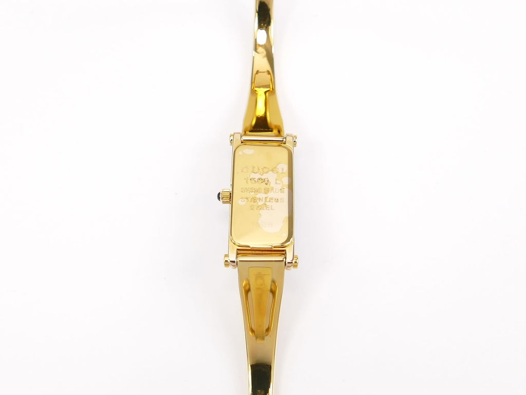 Gucci 1500L 18k Gold Plated case back