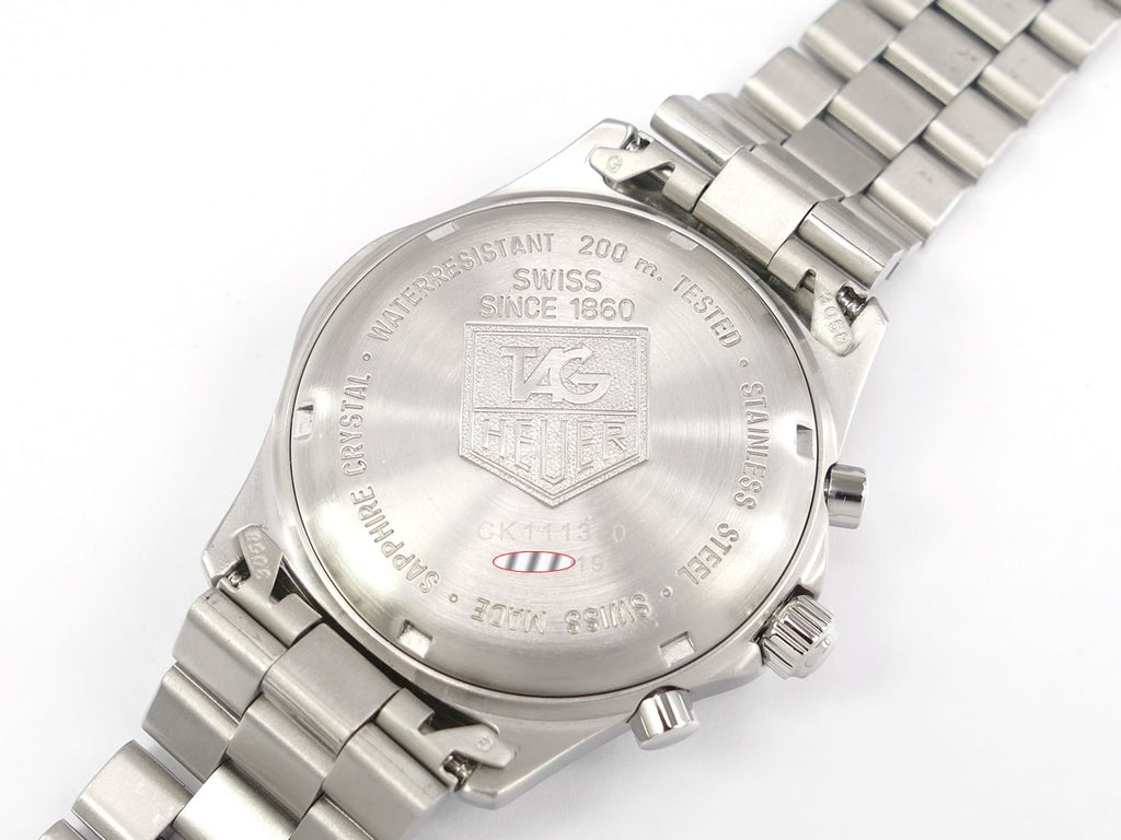 TAG Heuer 2000 Chronograph CK1113-0 screw down case back