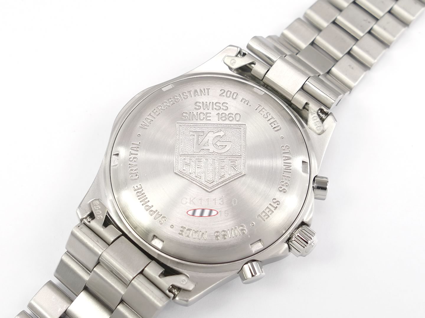 TAG Heuer 2000 Chronograph CK1113-0 screw down case back