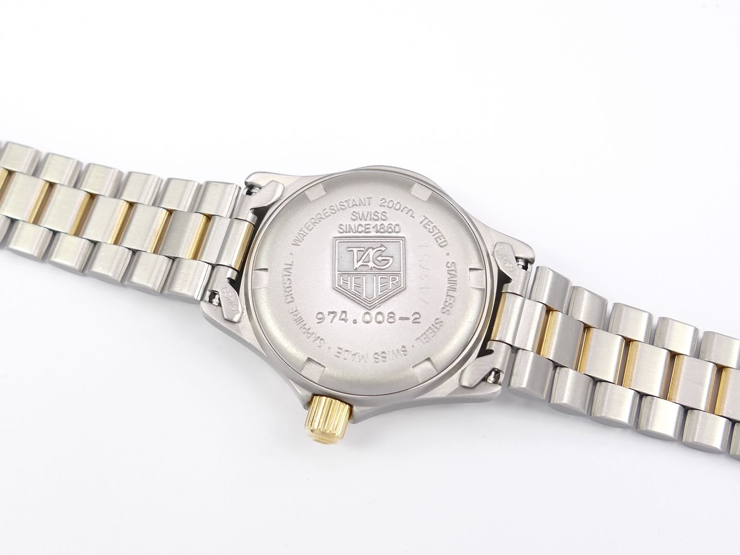 TAG Heuer 1500 Stainless Steel case back 974.008-2
