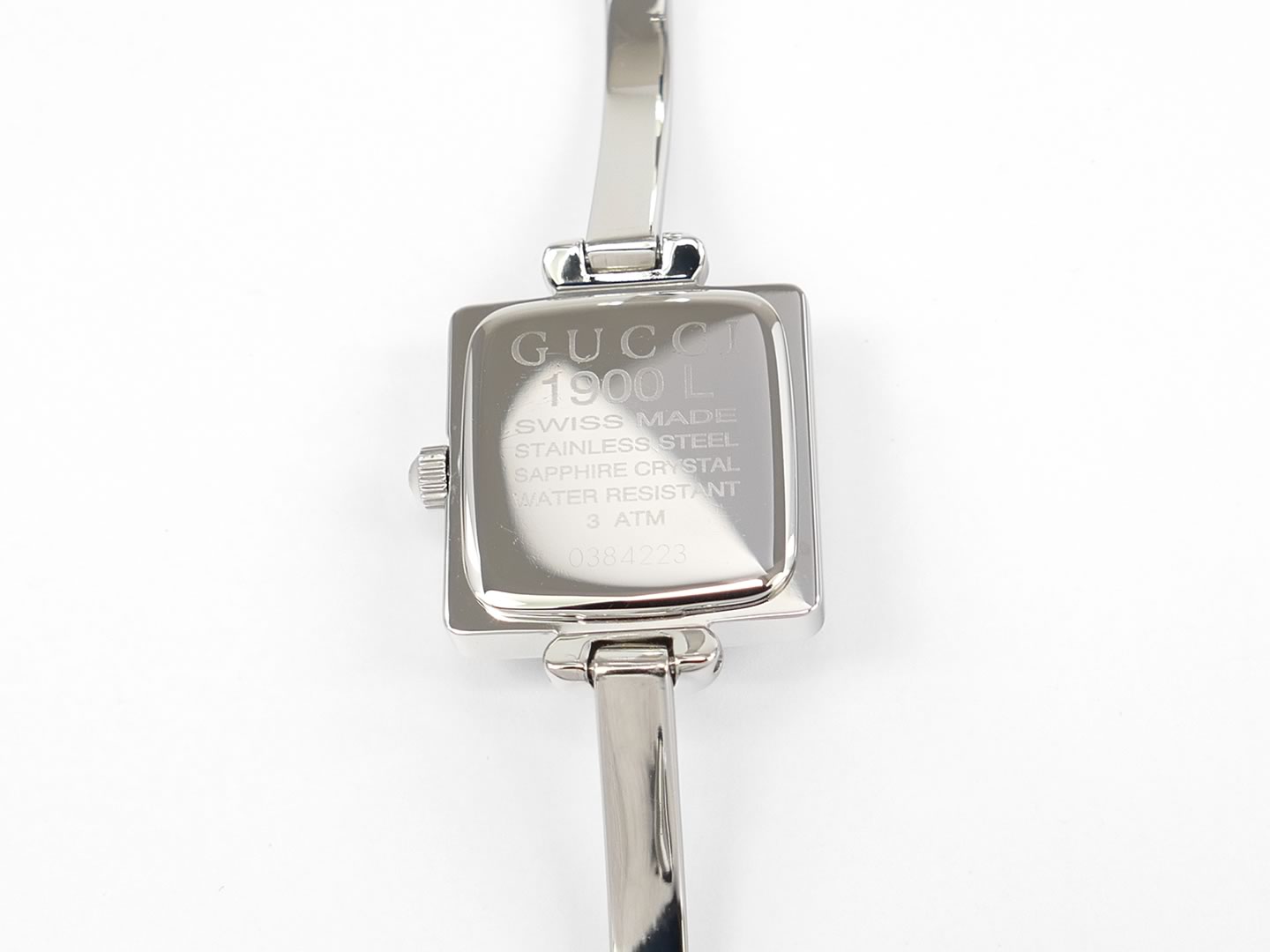 Gucci 1900L Stainless Steel case back