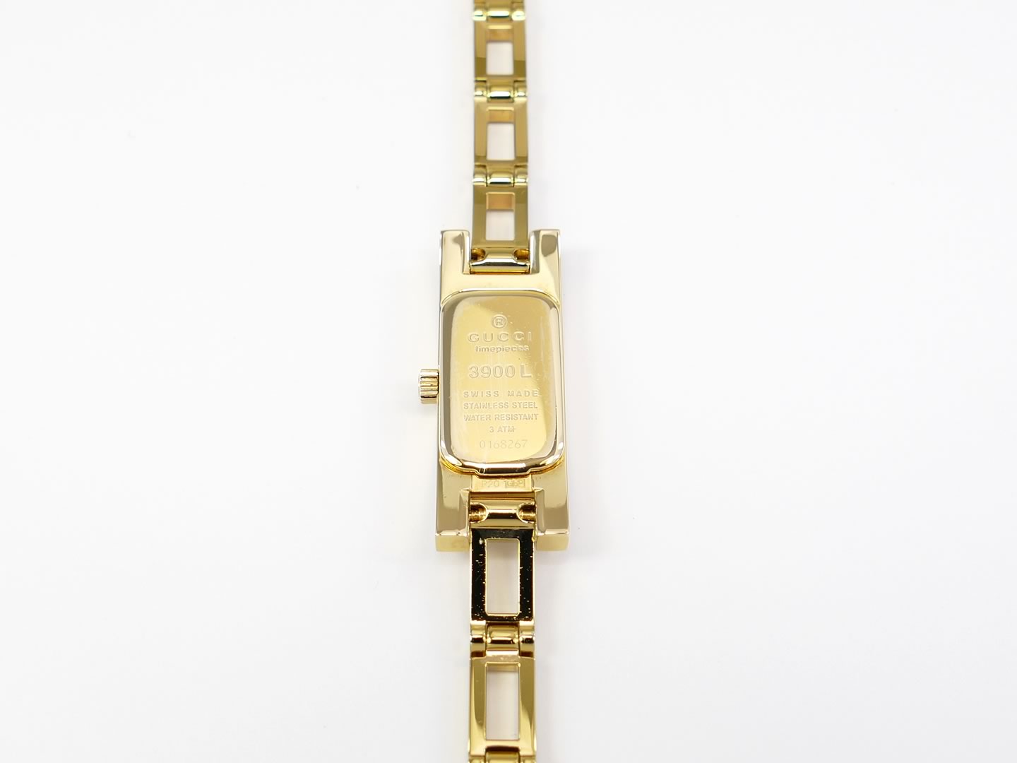 Gucci 3900L 18k Gold case back
