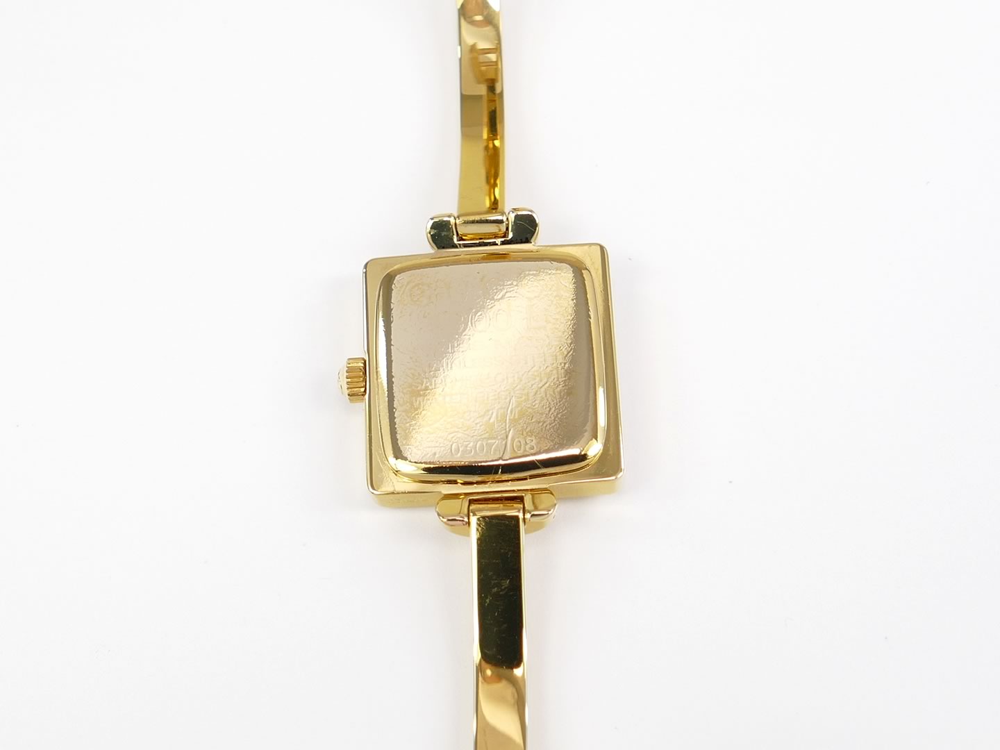 Gucci 1900L 18k Gold Plated case back