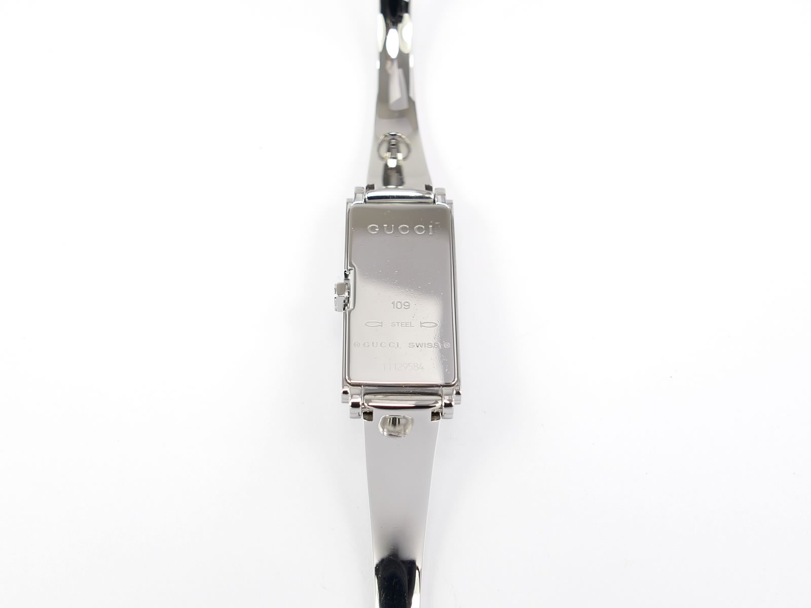 Gucci G-Line 109 Stainless Steel case back