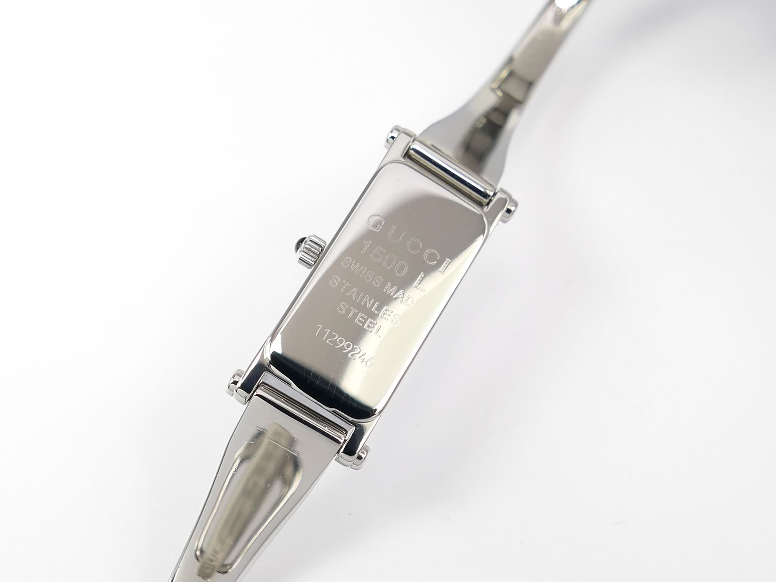 Gucci 1500L Stainless Steel case back