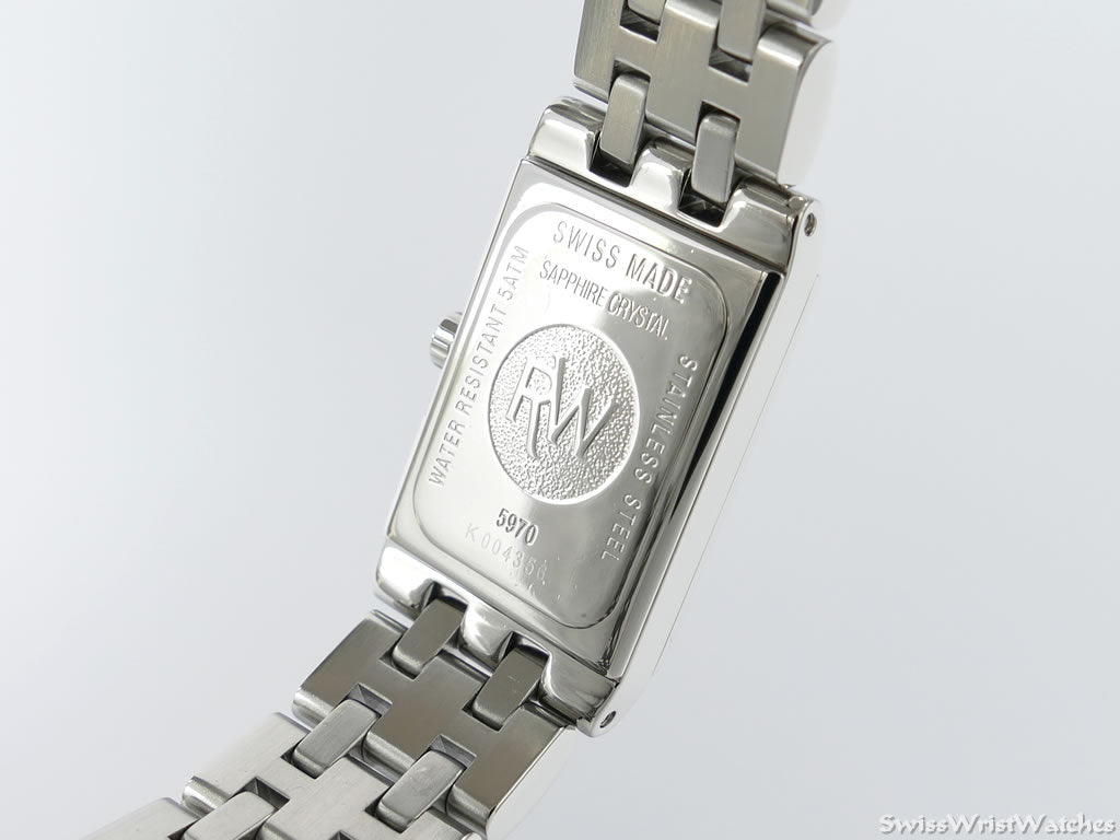 Raymond Weil Tango White Mother of Pearl 5970 Stainless Steel Rectangular Watch