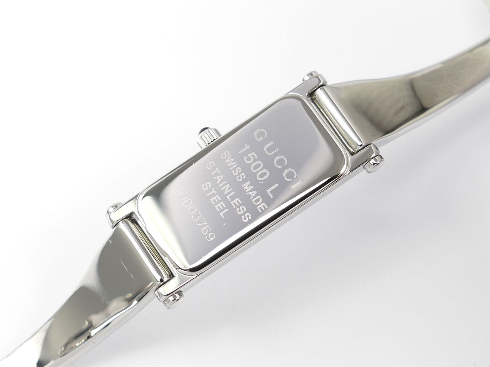 Gucci 1500L Stainless Steel case back