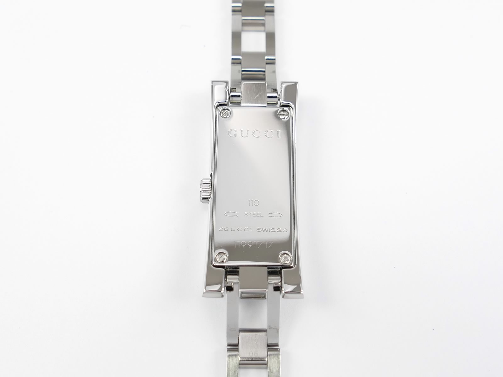 Gucci G-Link 110 stainless steel case back