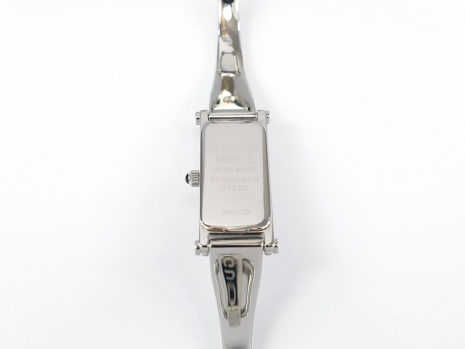 Gucci 1500L Pink Stainless Steel case back