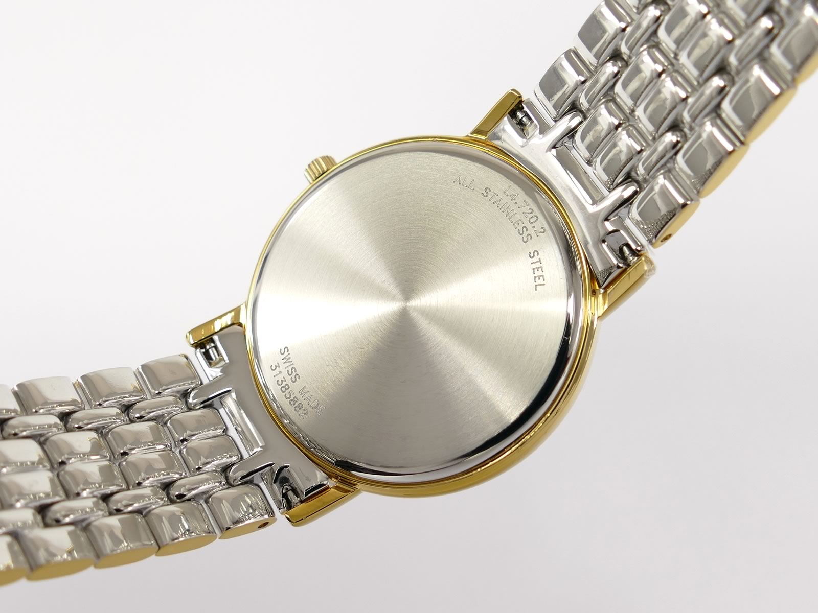 Longines Présence White L4.720.2 stainless steel case back