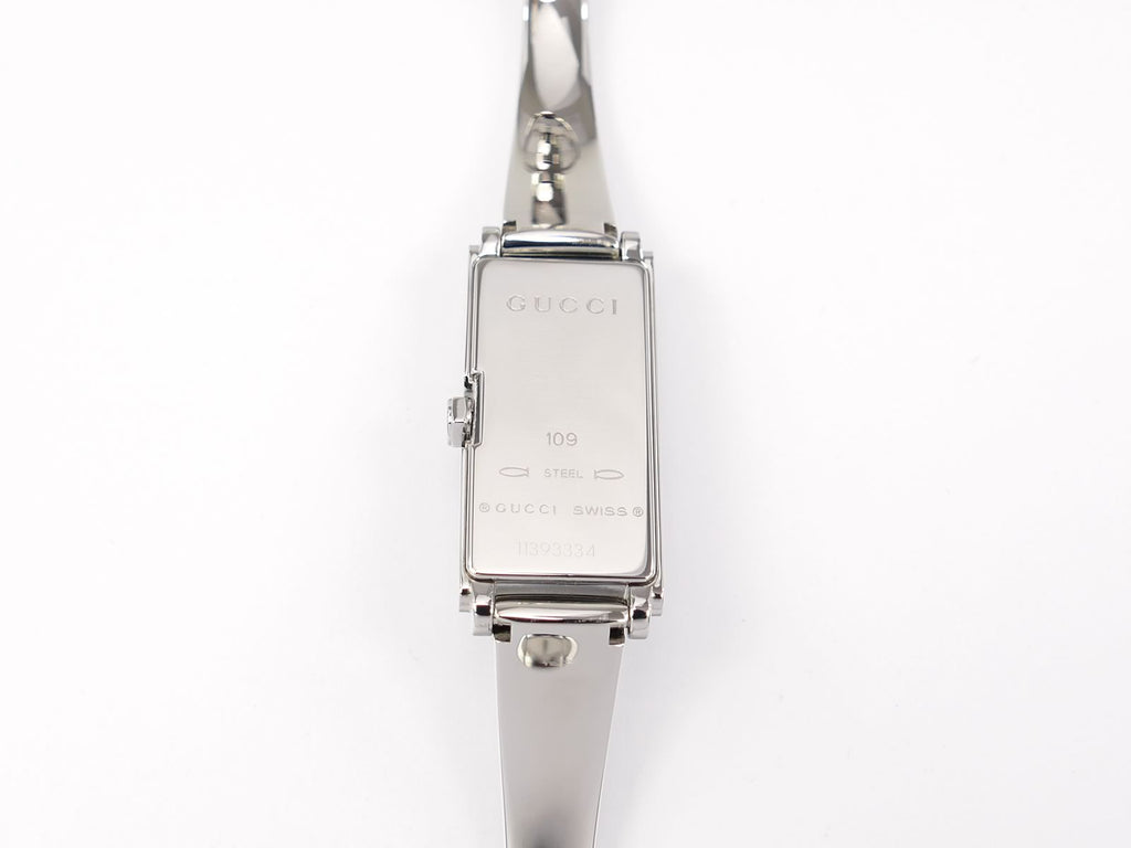 Gucci G-Line 109 Stainless Steel case back