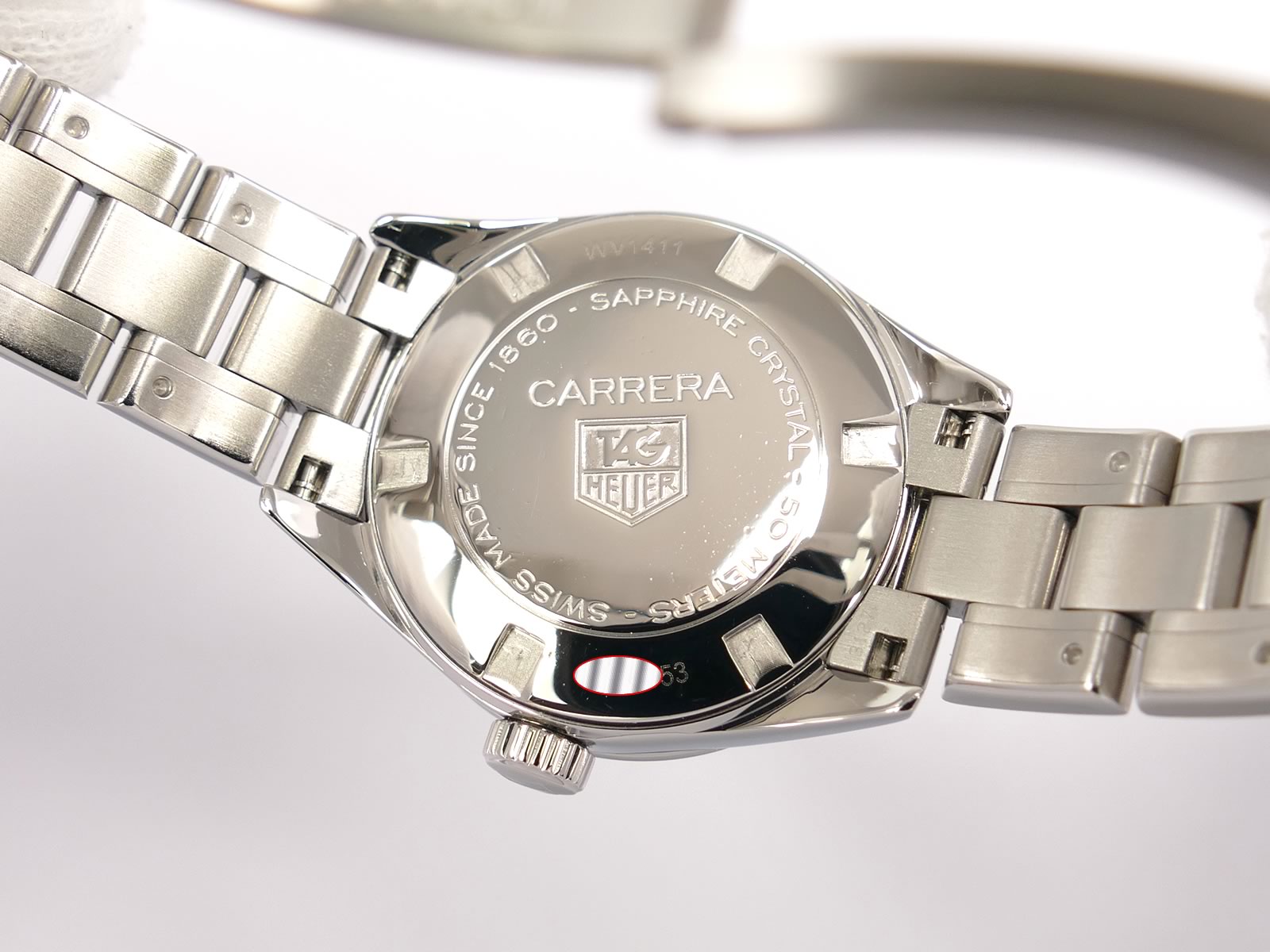 TAG Heuer Carrera WV1411.BA0793 screw down case back