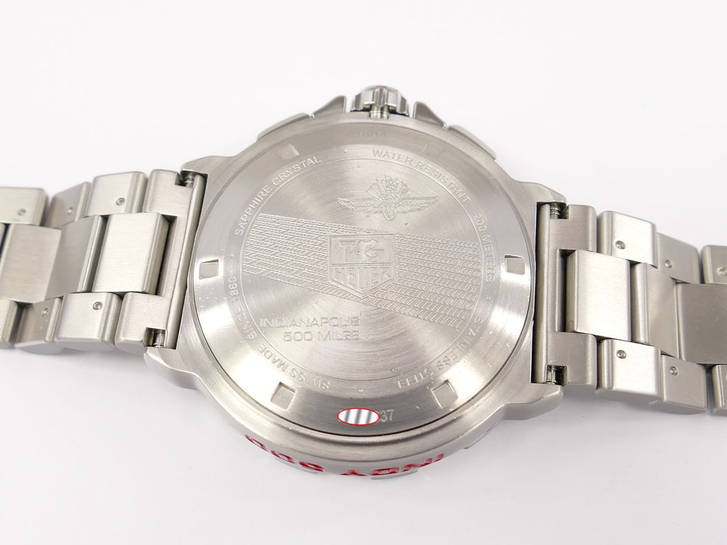 TAG Heuer Indy 500 Chronograph CAH101A.BA0854 screw down case back