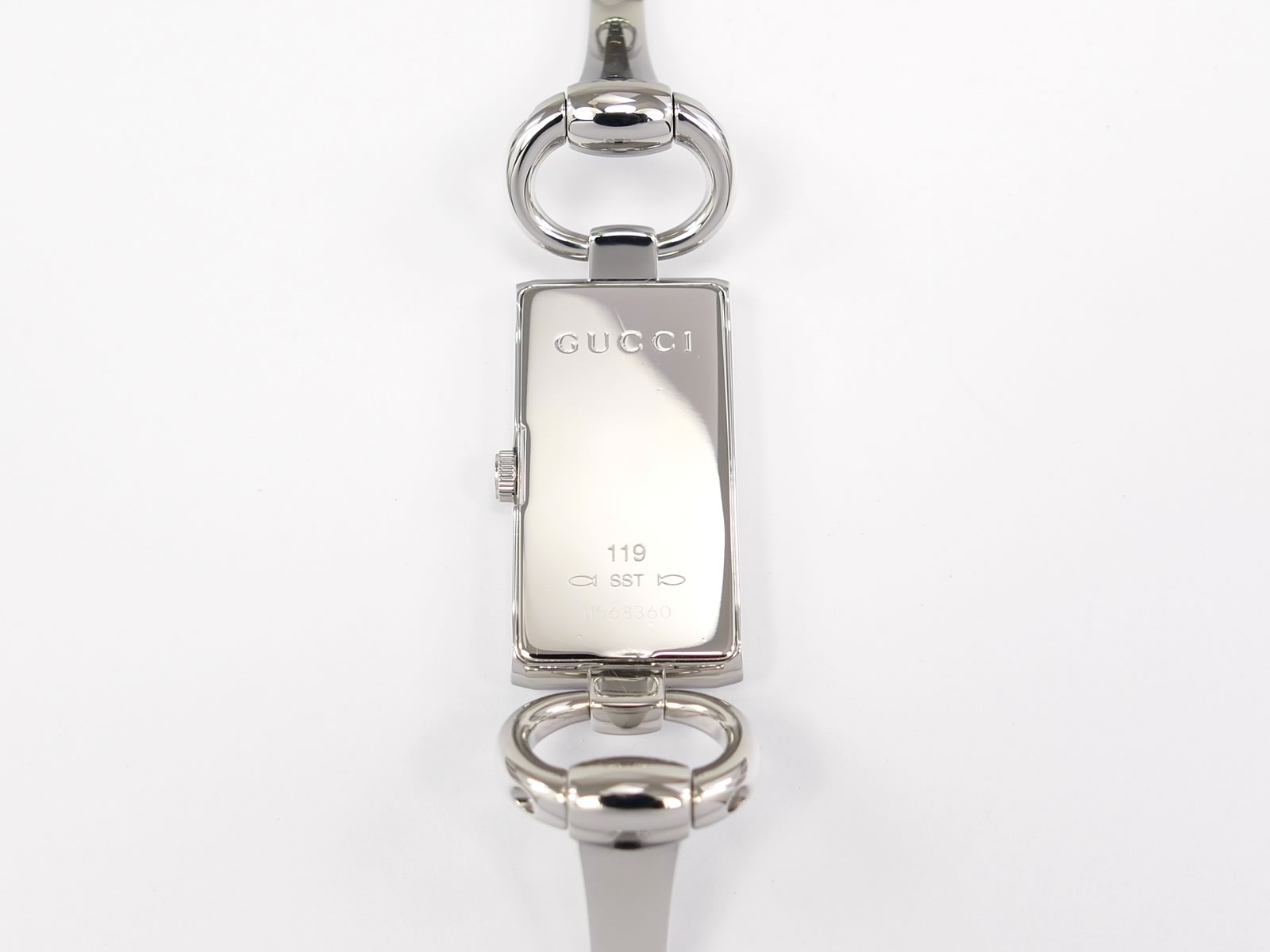 Gucci Tornabuoni 119 stainless steel case back