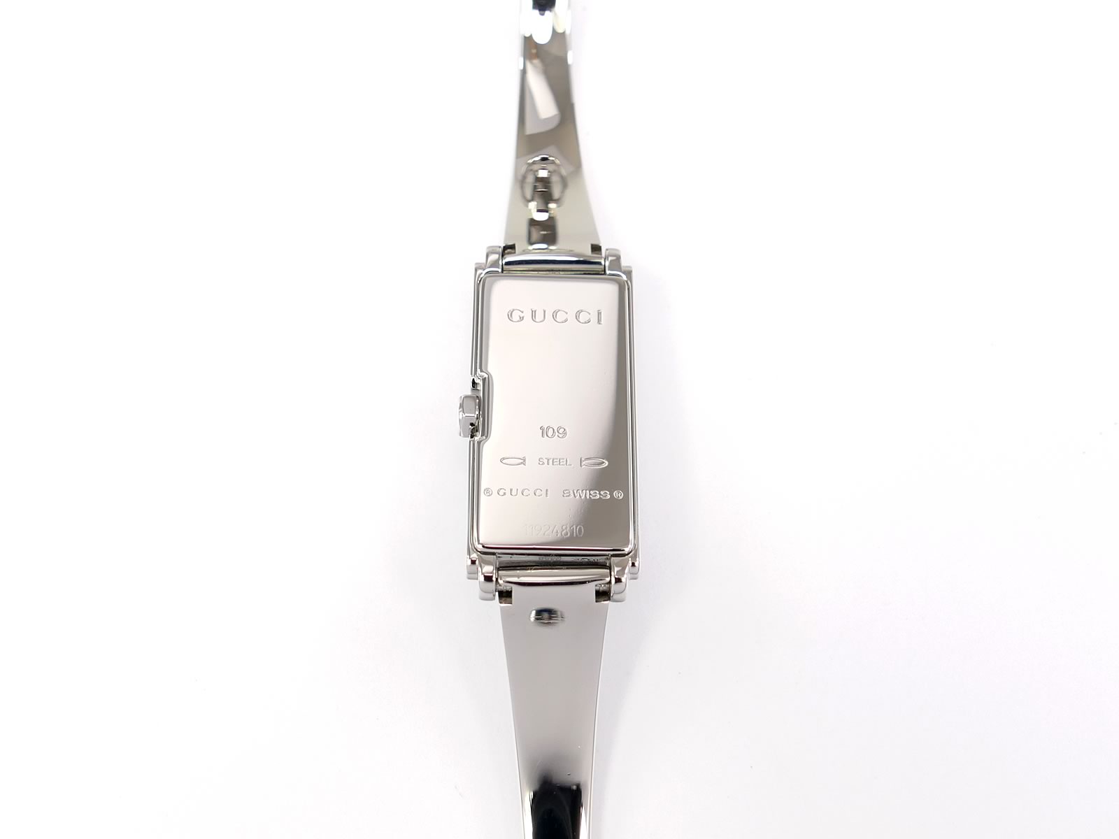 Gucci G-Line 109 Stainless Steel case back