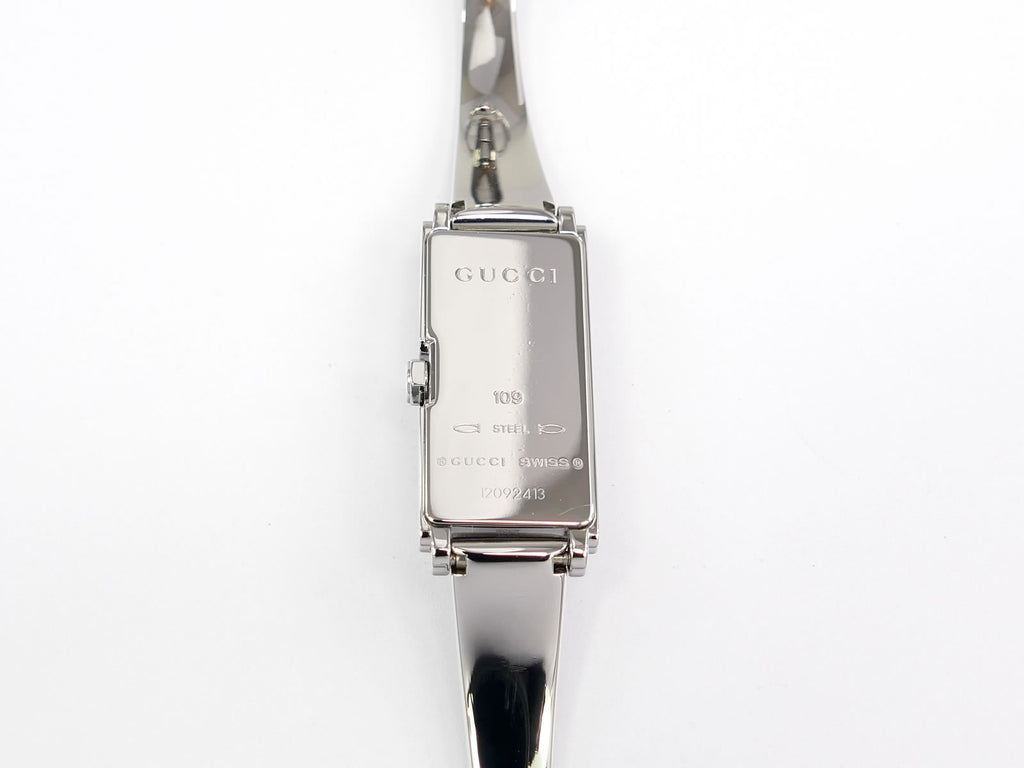 Gucci G-Line 109 Stainless Steel case back
