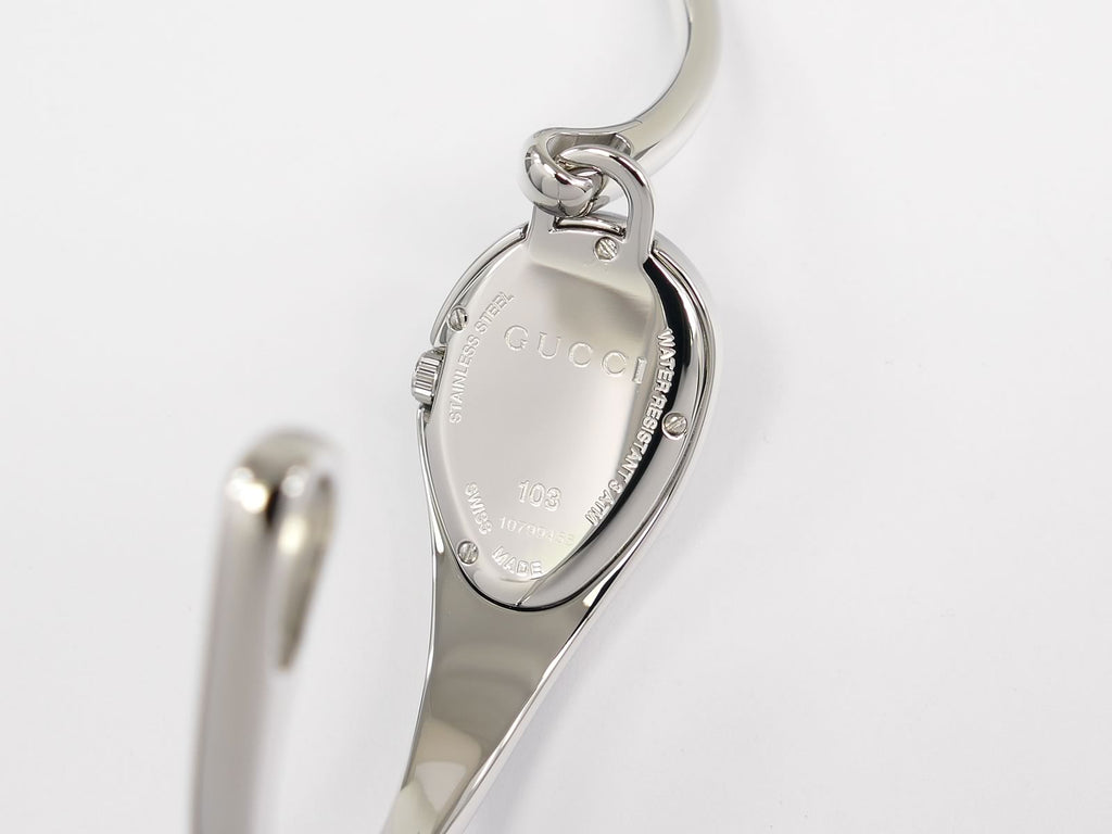 Gucci Horsebit 103 stainless steel case back