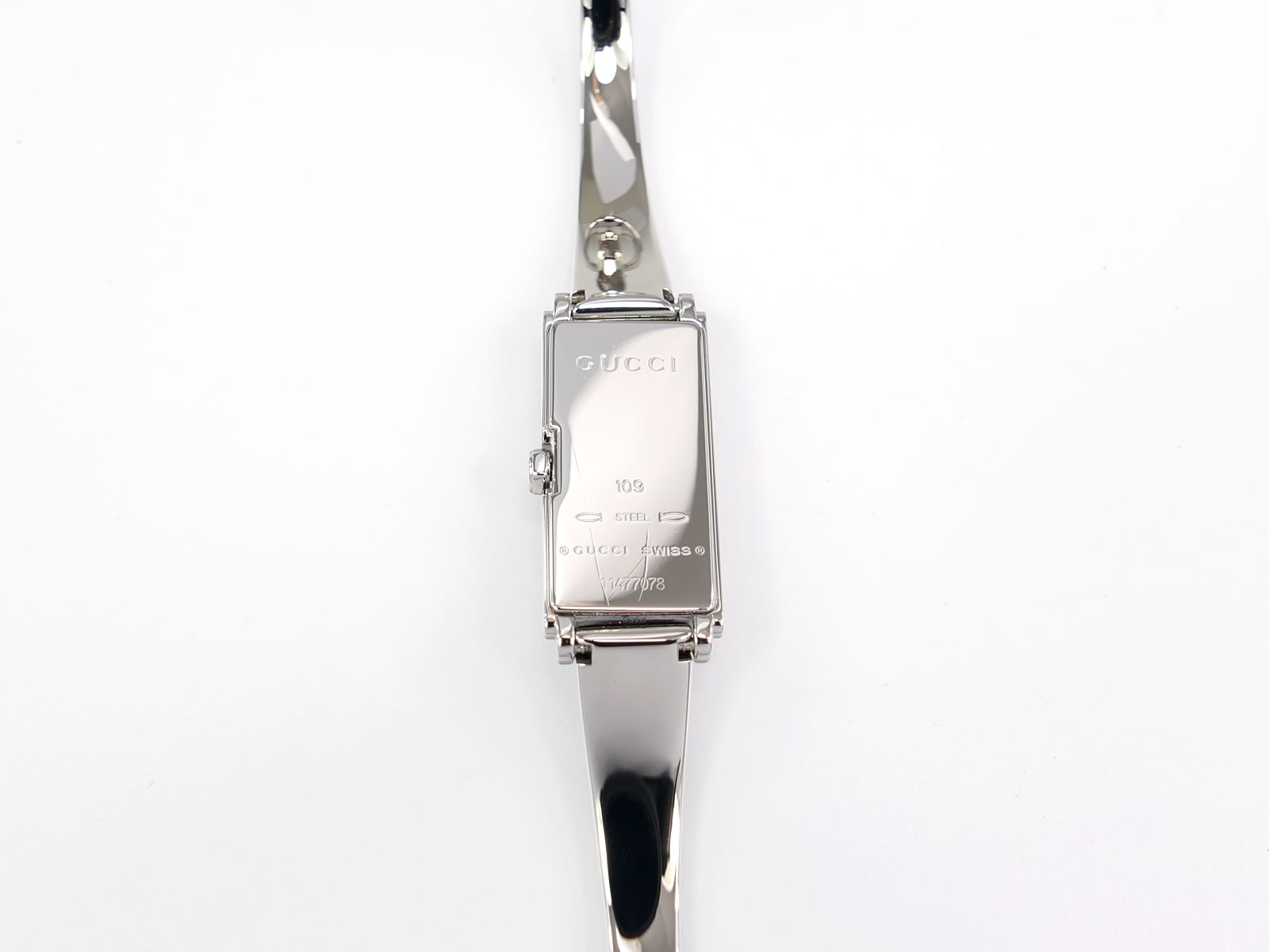 Gucci G-Line 109 Stainless Steel case back