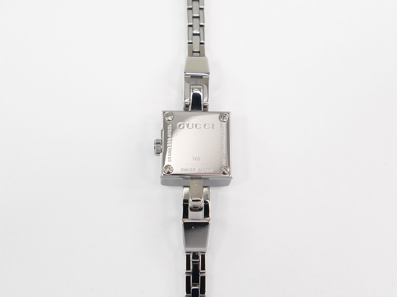 Gucci 102 Mini G Stainless Steel case back